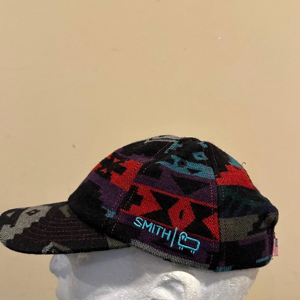 Smith Woolrich Kids Wool Southwestern Geometric Buffalo Patch hat